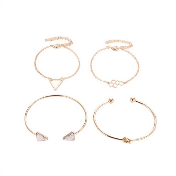 *HOST PICK* Dainty bracelet/bangle 4 piece set - Picture 3 of 5